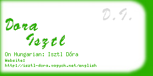 dora isztl business card